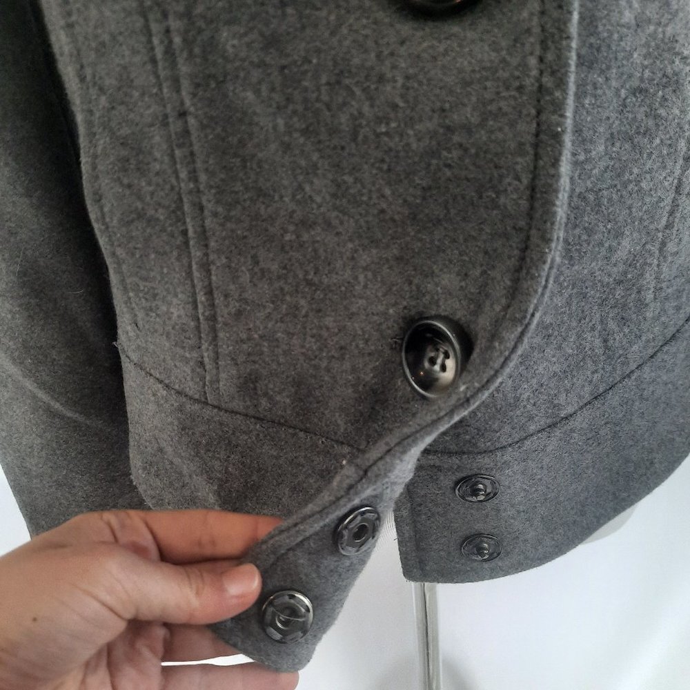 Stile Benetton wool jacket, grey short coat - Picture 5 of 14